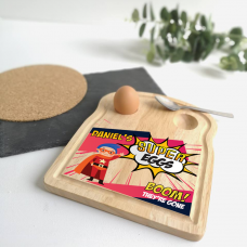 Printed Breakfast Board - Super Boy Design Personalised and Bespoke