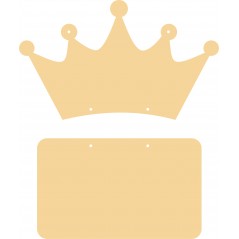 3mm mdf crown with hanging plaque Basic Plaque Shapes