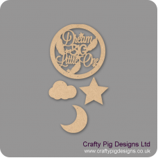 3mm mdf Dream Big Little One - Dream Catcher (with Full Band) Personalised and Bespoke