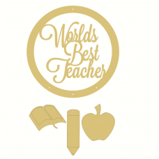 3mm mdf Worlds Best Teacher Dream Catcher Teachers