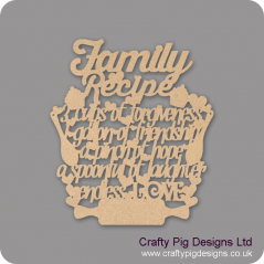3mm MDF Family Recipe Mother's Day