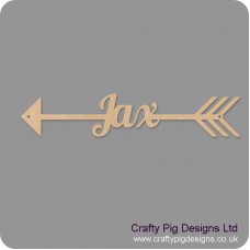 4mm mdf  Personalised Arrow by width (name in arrow) Basic Shapes