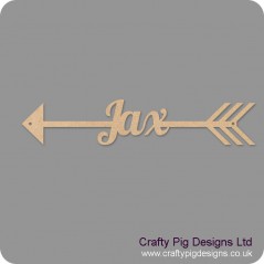4mm mdf  Personalised Arrow by width (name in arrow) Basic Shapes
