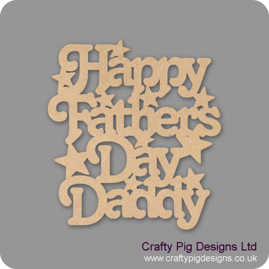 3mm MDF Happy Fathers Day Daddy Mother's Day