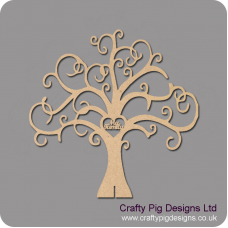 3mm or 4mm MDF My Family Tree - Freestanding or Flat  (not personalised) Trees Freestanding, Flat & Kits
