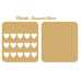 3mm MDF Personalised Heart Reward chart (with button handles) 