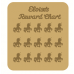 3mm MDF Personalised Unicorn Reward chart (with button handles) 