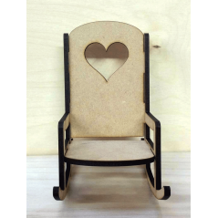 4mm MDF Rocking Chair Christmas Shapes