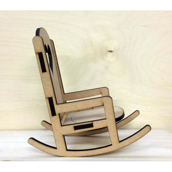4mm MDF Rocking Chair Christmas Shapes
