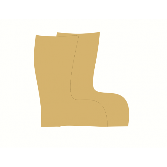 3mm MDF Wellies (pack of 10) Small MDF Embellishments