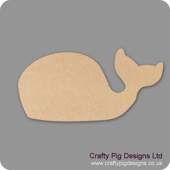 18mm MDF whale Shape (by width) 18mm MDF Craft Shapes
