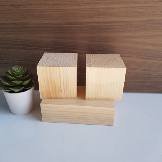 3 Piece Calendar Blocks Wooden Blocks, Tea Lights and Stacking Block Sets
