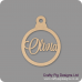3mm Christmas Bauble - Any Wording/Names - Personalised - Olivia Font Personalised and Bespoke