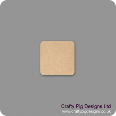 3mm MDF Rounded Square Plaque Shape Basic Plaque Shapes