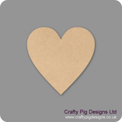 3mm MDF Standard Heart (pack of 10) Hearts