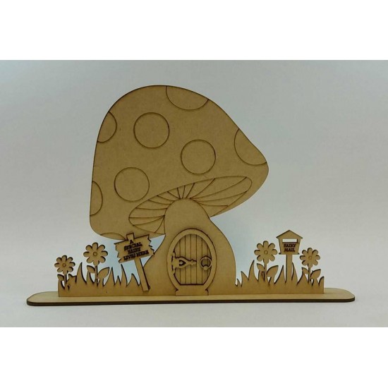 3mm Toadstool House With Base Fairy Doors and Fairy Shapes