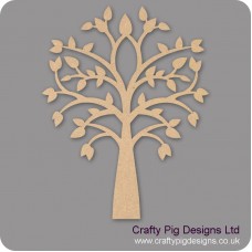 3mm MDF New Tree With Pointy Leaves Trees Freestanding, Flat & Kits