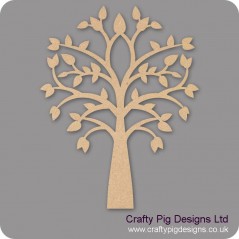 3mm MDF New Tree With Pointy Leaves Trees Freestanding, Flat & Kits