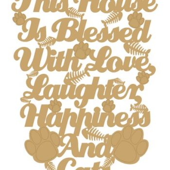 This_house_is_blessed_with_Love,_Laughter,_Happiness_and_Cats_plaque