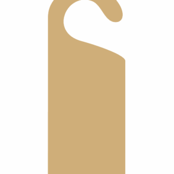 MDF, Oak or Acrylic Hook Door Hanger (PACK OF 5 )