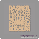 REINDEER-WORD-ART