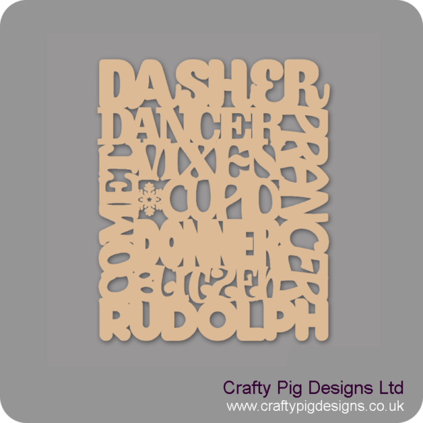 REINDEER-WORD-ART