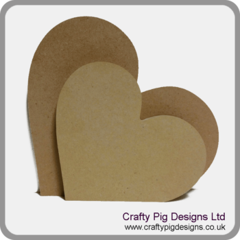 18mm Freestanding Oak Veneer Heart