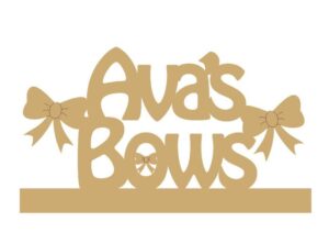 personalised bow hanger