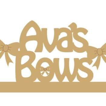 personalised bow hanger