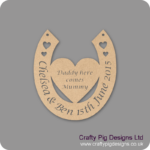 personalised-horseshoe-with-heart-daddy-here-comes-mummy