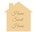 home sweet home house shape