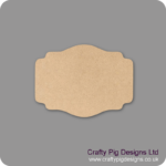 4mm Oak Veneer Plaque Shape 6
