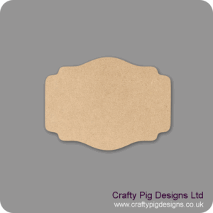 4mm Oak Veneer Plaque Shape 6