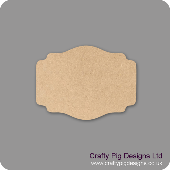 4mm Oak Veneer Plaque Shape 6