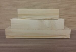 2 Tier Rounded Edge Wood Set (200mm, 250mm)