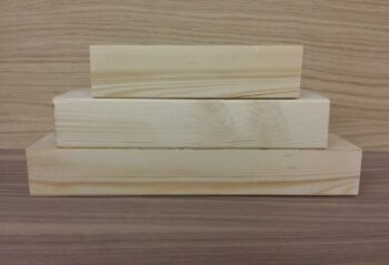 2 Tier Rounded Edge Wood Set (200mm, 250mm)