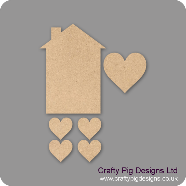house-and-hearts-set