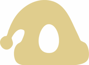 SANTA HAT WITH KINDER EGG HOLE