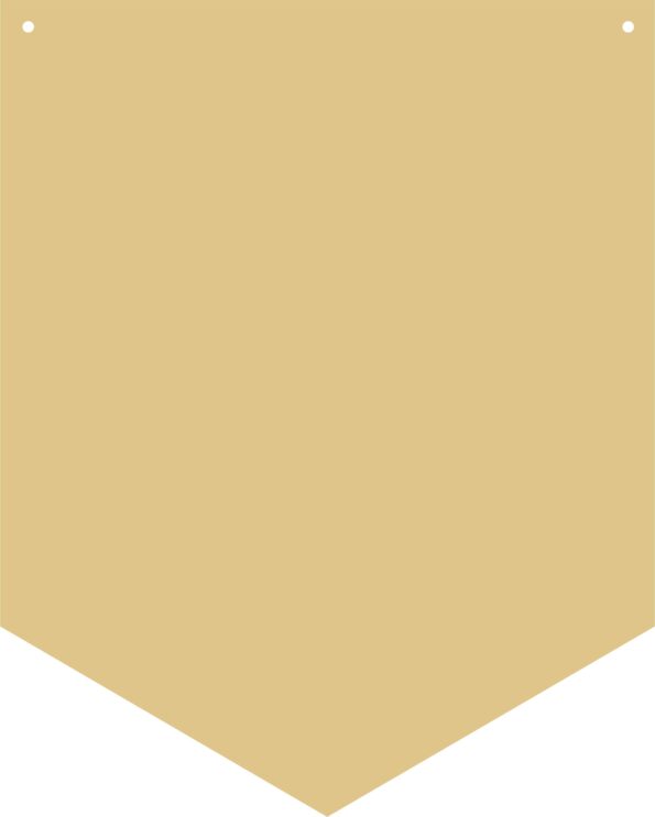 4mm OAK VENEER Pennant Flag Shape (5 sizes)