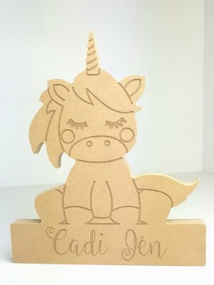 personalised engraved unicorn