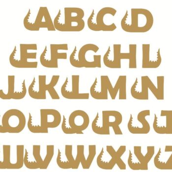dinosaur tail letters