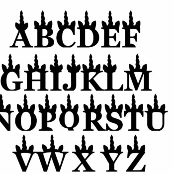6mm mdf Unicorn Letters - Georgia Font Capitals