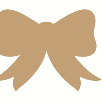 3mm MDF Bow with tails shape (by width)(pack of 10)