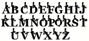 sitting mermaid letters