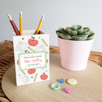 notebooks pencil pot