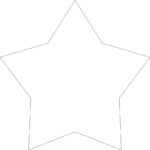 15cm Acrylic Country Star (Pack of 5)