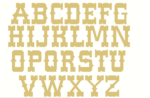 cowboy font letters mdf
