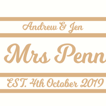 large railway mr and mrs script font
