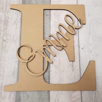 4mm Letter with Stick on Name