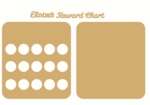3mm MDF Personalised Circle Reward chart